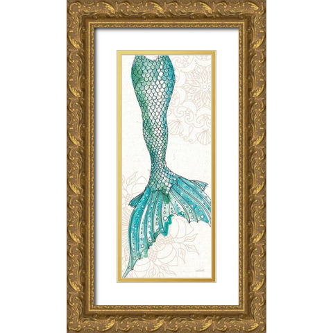 Sea Sirens III Gold Ornate Wood Framed Art Print with Double Matting by Tavoletti, Anne