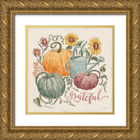 Harvest Jewels II Gold Ornate Wood Framed Art Print with Double Matting by Penner, Janelle