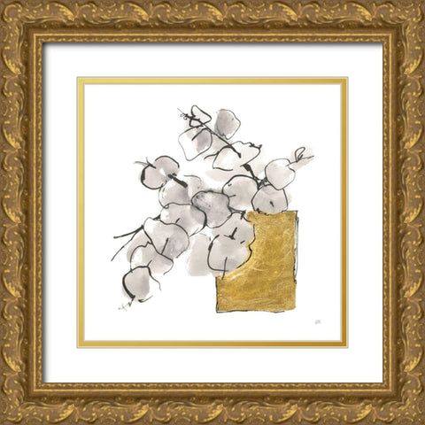Delicate Gilded Vase IV Gold Ornate Wood Framed Art Print with Double Matting by Paschke, Chris