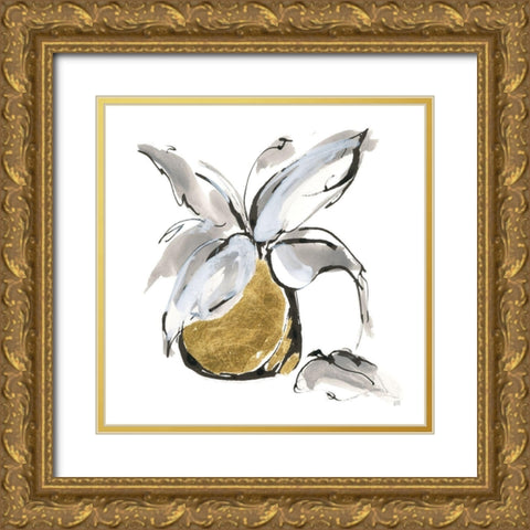 Gilded Vase I Gold Ornate Wood Framed Art Print with Double Matting by Paschke, Chris