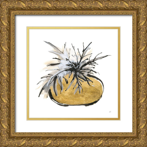 Gilded Vase III Gold Ornate Wood Framed Art Print with Double Matting by Paschke, Chris