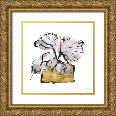 Gilded Vase IV Gold Ornate Wood Framed Art Print with Double Matting by Paschke, Chris