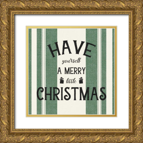 Heartland Holiday II Gold Ornate Wood Framed Art Print with Double Matting by Wild Apple Portfolio