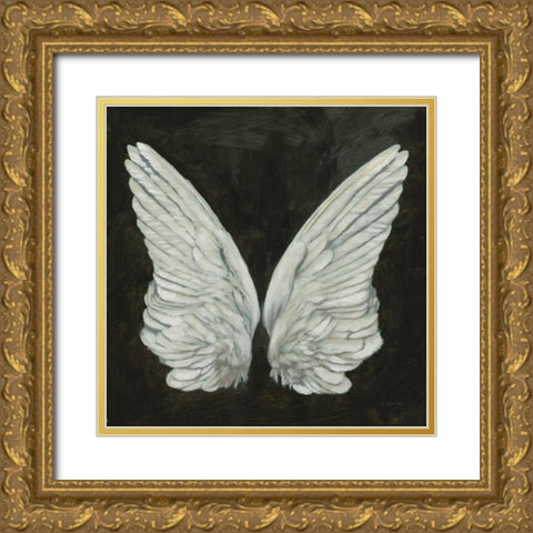 Wings I Gold Ornate Wood Framed Art Print with Double Matting by Wiens, James