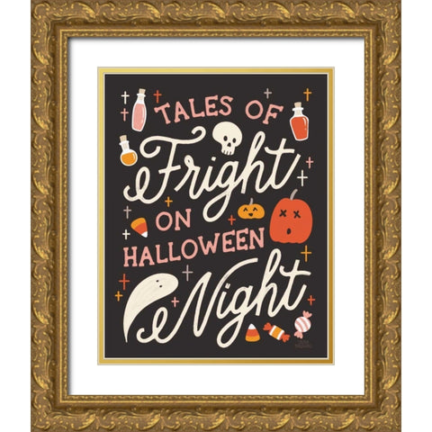 Trick or Treat VII Gold Ornate Wood Framed Art Print with Double Matting by Marshall, Laura