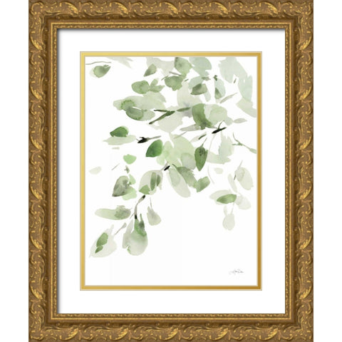 Cascading Branches I Gold Ornate Wood Framed Art Print with Double Matting by Pete, Katrina