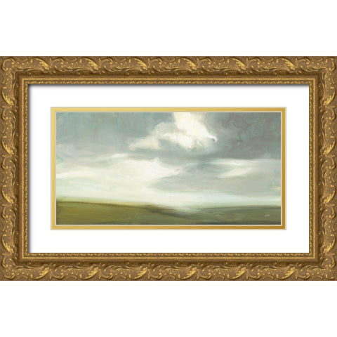 Moorland Gold Ornate Wood Framed Art Print with Double Matting by Purinton, Julia