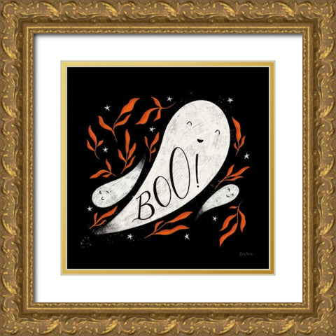 Cute Halloween III Gold Ornate Wood Framed Art Print with Double Matting by Thorns, Becky