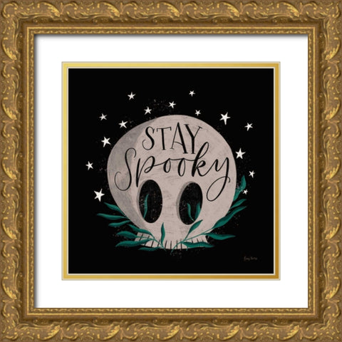 Cute Halloween IV Gold Ornate Wood Framed Art Print with Double Matting by Thorns, Becky