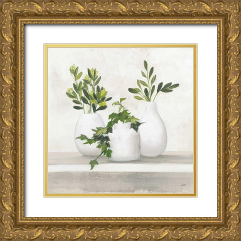 Plant Life II Gold Ornate Wood Framed Art Print with Double Matting by Purinton, Julia
