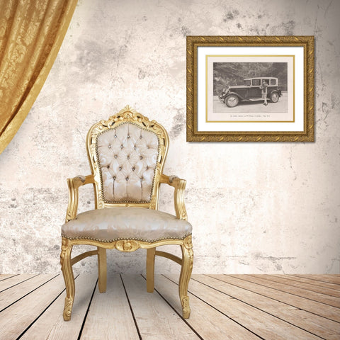 French Country Drive II Gold Ornate Wood Framed Art Print with Double Matting by Wild Apple Portfolio