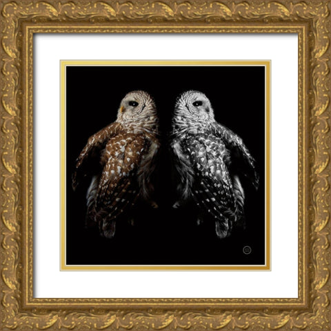 Still a Life Gold Ornate Wood Framed Art Print with Double Matting by Larson, Nathan