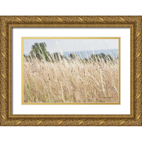 Summer Field I Gold Ornate Wood Framed Art Print with Double Matting by Urquhart, Elizabeth