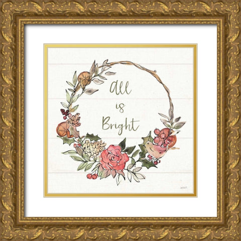 Soft Season IV Gold Ornate Wood Framed Art Print with Double Matting by Tavoletti, Anne