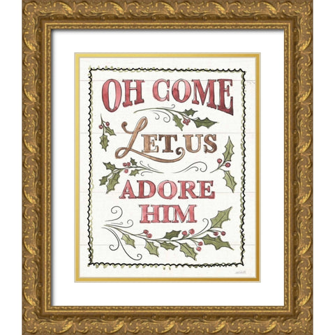 Soft Season IX Gold Ornate Wood Framed Art Print with Double Matting by Tavoletti, Anne