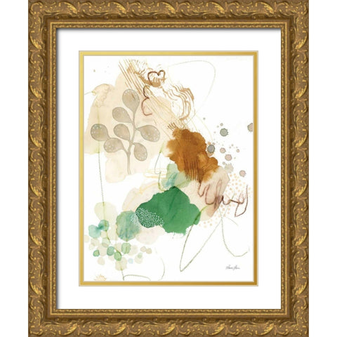 Nature Abstract I Gold Ornate Wood Framed Art Print with Double Matting by Horn, Laura
