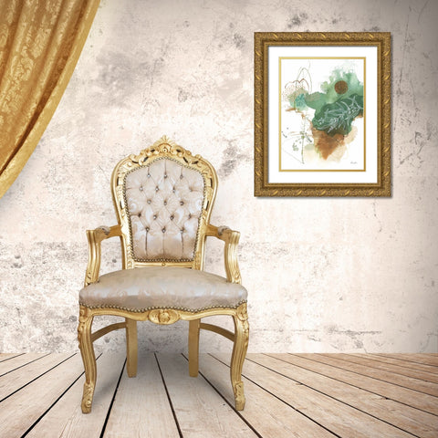 Nature Abstract II Gold Ornate Wood Framed Art Print with Double Matting by Horn, Laura
