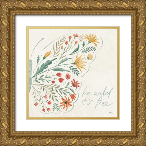 Wildflower Vibes VII Gold Ornate Wood Framed Art Print with Double Matting by Penner, Janelle