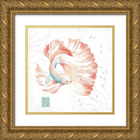 Delicate Sea II Gold Ornate Wood Framed Art Print with Double Matting by Brissonnet, Daphne