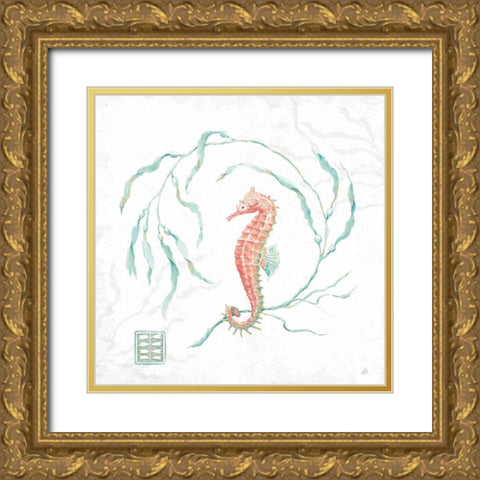 Delicate Sea III Gold Ornate Wood Framed Art Print with Double Matting by Brissonnet, Daphne
