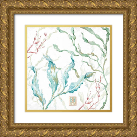 Delicate Sea XI Gold Ornate Wood Framed Art Print with Double Matting by Brissonnet, Daphne