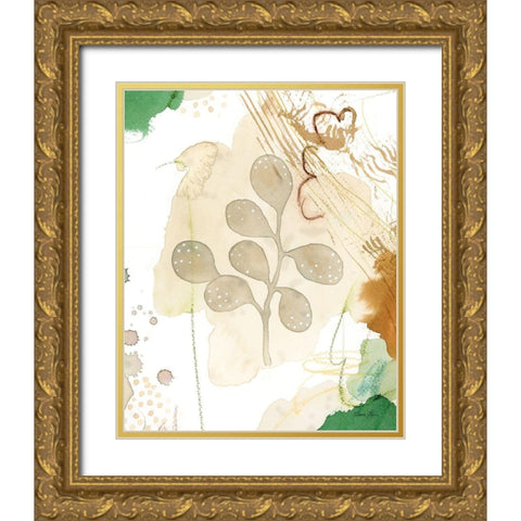 Nature Abstract I Detail Gold Ornate Wood Framed Art Print with Double Matting by Horn, Laura