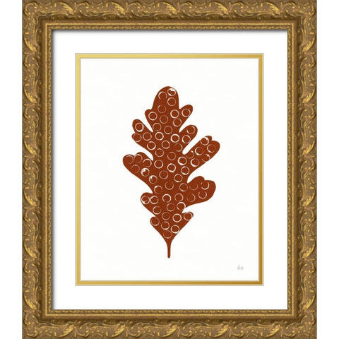 Foliage Fun I Gold Ornate Wood Framed Art Print with Double Matting by Marshall, Laura