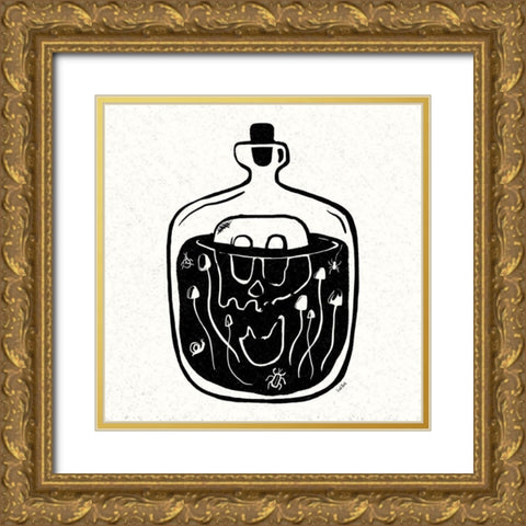 Witches Potion III Gold Ornate Wood Framed Art Print with Double Matting by York, Leah