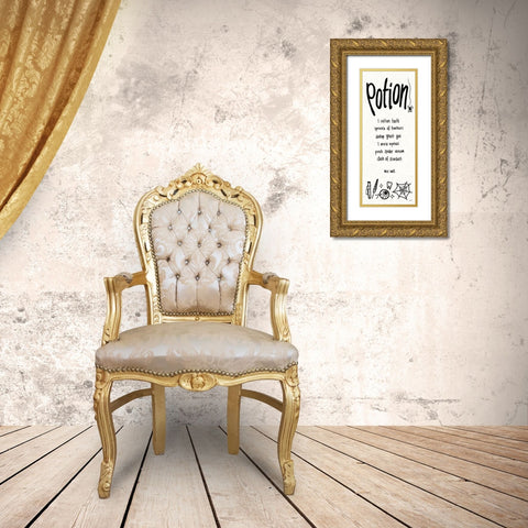 Witches Potion VII Gold Ornate Wood Framed Art Print with Double Matting by York, Leah
