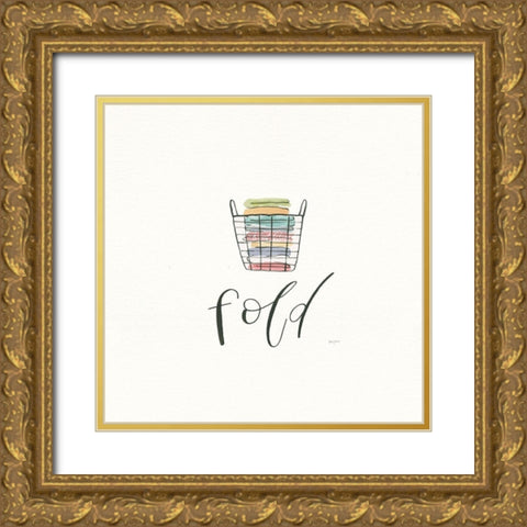 Wash Dry Fold Repeat III Gold Ornate Wood Framed Art Print with Double Matting by Jackson, Jenaya