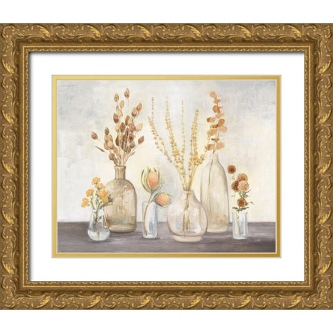 Autumn Greenhouse I Brown Gold Ornate Wood Framed Art Print with Double Matting by Purinton, Julia