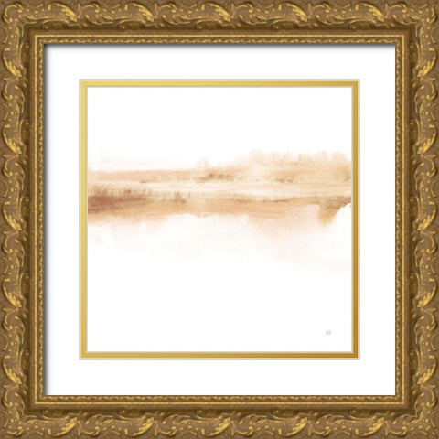 Tint Neutral I Gold Ornate Wood Framed Art Print with Double Matting by Paschke, Chris