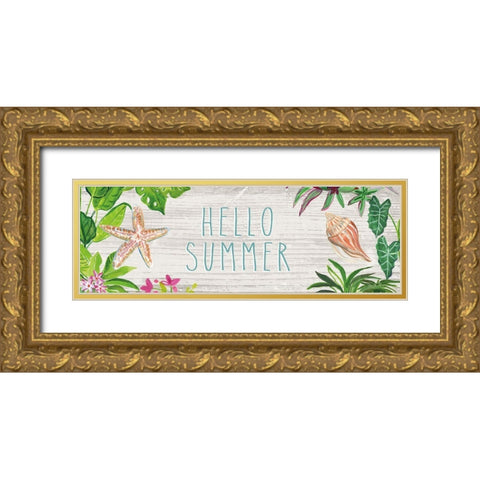 Tropical Home XI Gold Ornate Wood Framed Art Print with Double Matting by Zaman, Farida
