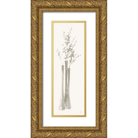 Neutral Seed Gold Ornate Wood Framed Art Print with Double Matting by Paschke, Chris