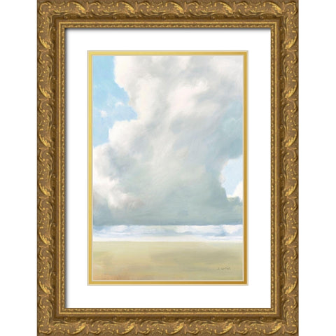 Cloudy Skies Gold Ornate Wood Framed Art Print with Double Matting by Wiens, James