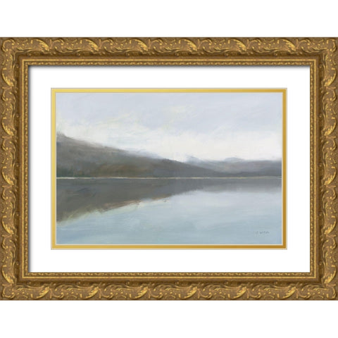 Warm Reflections Gold Ornate Wood Framed Art Print with Double Matting by Wiens, James