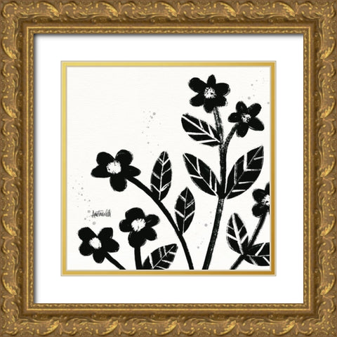 Bold Blooms VII Gold Ornate Wood Framed Art Print with Double Matting by Tavoletti, Anne