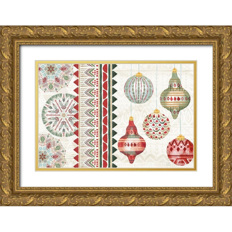 Winter Moment I Gold Ornate Wood Framed Art Print with Double Matting by June, Dina