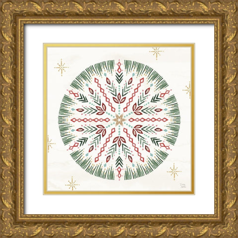 Winter Moment X Gold Ornate Wood Framed Art Print with Double Matting by June, Dina