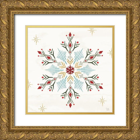 Winter Moment XII Gold Ornate Wood Framed Art Print with Double Matting by June, Dina