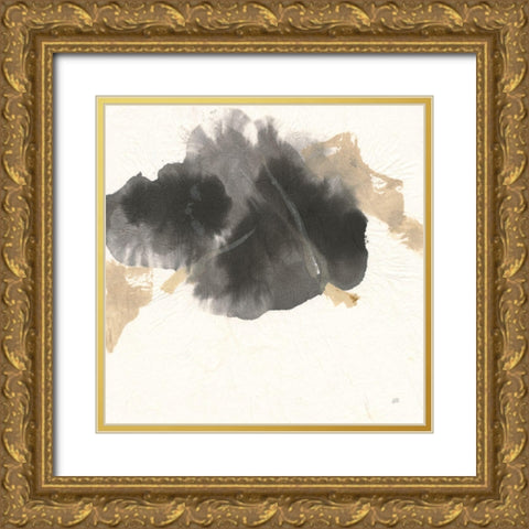 Ink Flow II Gold Ornate Wood Framed Art Print with Double Matting by Paschke, Chris