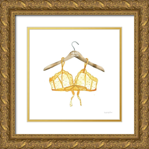 Hand Wash I Gold Ornate Wood Framed Art Print with Double Matting by Charro, Mercedes Lopez