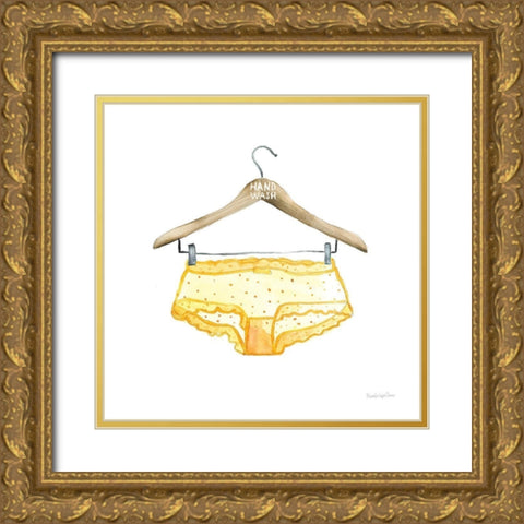 Hand Wash II Gold Ornate Wood Framed Art Print with Double Matting by Charro, Mercedes Lopez