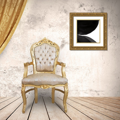 Black and White Pools II Gold Ornate Wood Framed Art Print with Double Matting by Rhue, Piper