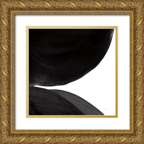 Black and White Pools II Gold Ornate Wood Framed Art Print with Double Matting by Rhue, Piper