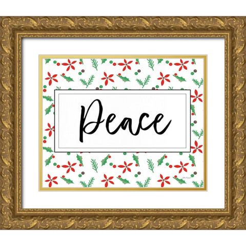 Minted Christmas I Gold Ornate Wood Framed Art Print with Double Matting by Pertiet, Katie
