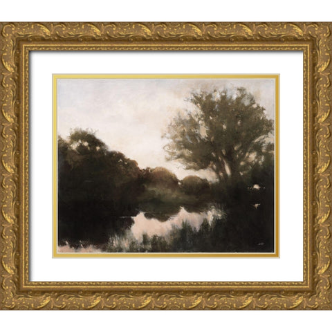 Breaking Dawn Dark Gold Ornate Wood Framed Art Print with Double Matting by Purinton, Julia