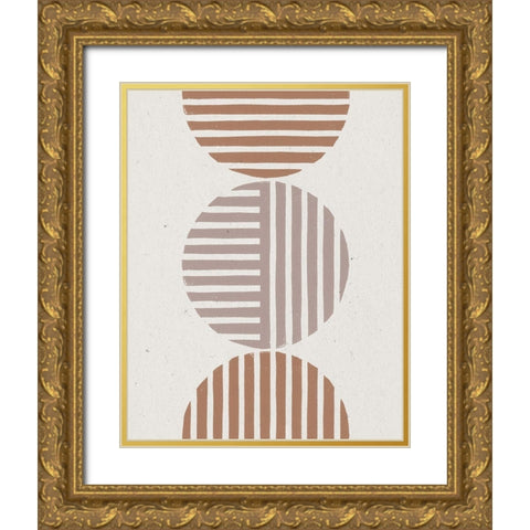 Progression I Gold Ornate Wood Framed Art Print with Double Matting by Hershey, Moira
