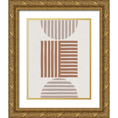 Progression II Gold Ornate Wood Framed Art Print with Double Matting by Hershey, Moira