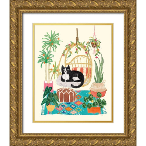 Urban Jungle VIII Spring Gold Ornate Wood Framed Art Print with Double Matting by Urban, Mary